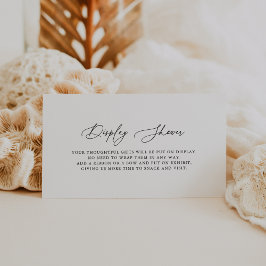 Tarjeta De Recepción DARCY Moderno Pantalla Minimalista de color blanco