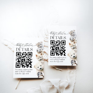 Tarjeta De Recepción Datos de Baby Shower neutros sobre el género de lo