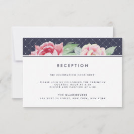 Tarjeta de recepción de boda antigua