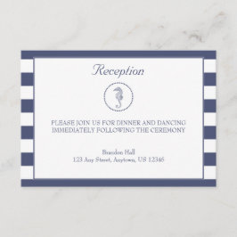 Tarjeta de Recepción de Boda | Caballito de Mar Ná