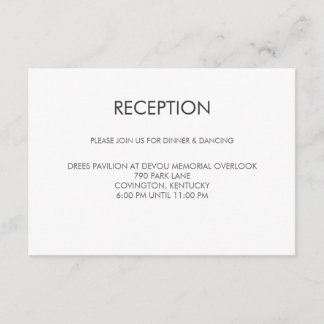 Tarjeta de recepción de boda Corazón Tangram
