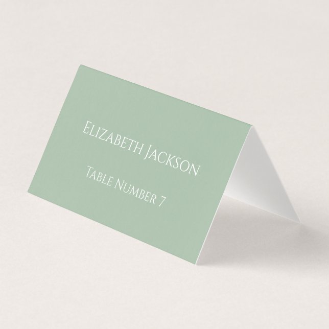 Tarjeta de recepción de boda de eucalipto moderna  (Anverso)