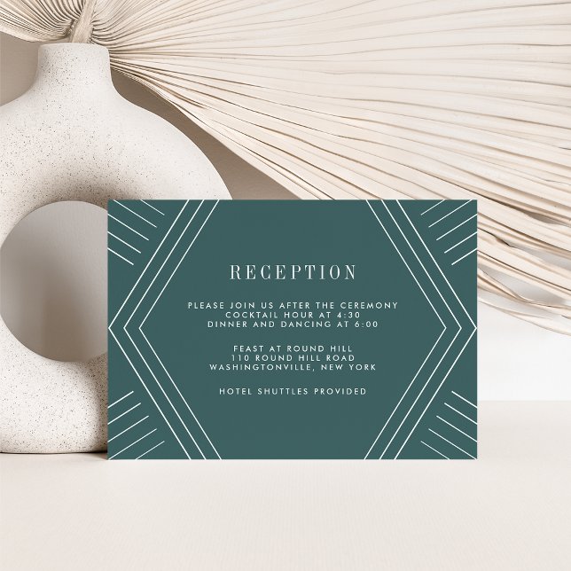 Tarjeta de recepción de boda Empire | Jasper (Subido por el creador)
