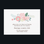 Tarjeta de recepción de boda floral moderna<br><div class="desc">Las tarjetas de recepción de boda personalizadas incluyen un elegante ilustracion floral. Perfecto para cualquier boda de verano o primavera. Visita nuestra tienda para encontrar productos a juego y más papelería y favores.</div>