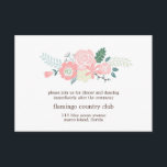 Tarjeta de recepción de boda floral moderna<br><div class="desc">Las tarjetas de recepción de boda personalizadas incluyen un elegante ilustracion floral. Perfecto para cualquier boda de verano o primavera. Visita nuestra tienda para encontrar productos a juego y más papelería y favores.</div>