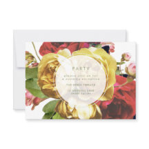 Tarjeta de recepción de boda para Fiestas de jardí