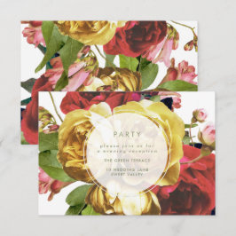 Tarjeta de recepción de boda para Fiestas de jardí
