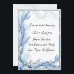 Tarjeta de recepción de boda para Navidades de inv<br><div class="desc">Esta hermosa tarjeta de recepción está lista para ser personalizada para su día de boda especial. Personalice la tarjeta cambiando el texto en los campos proporcionados. Puede cambiar el estilo de fuente,  el tamaño y el color,  así como el tipo y estilo de papel.</div>