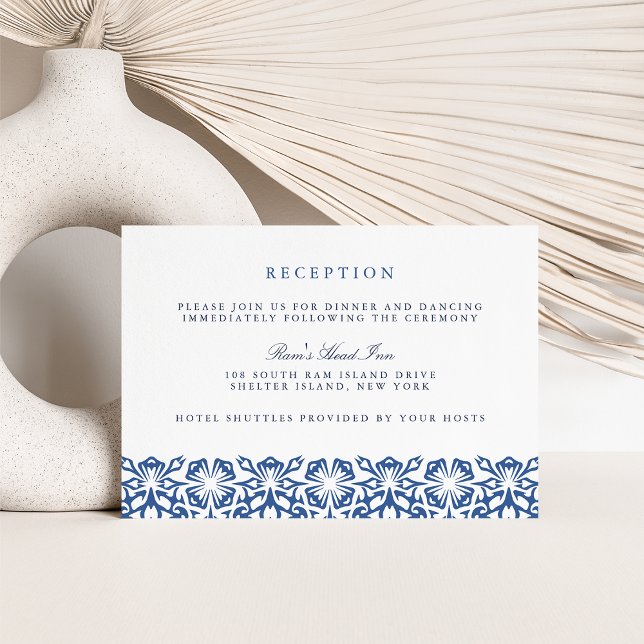 Tarjeta de Recepción de Boda Santorini | Lapis (Subido por el creador)