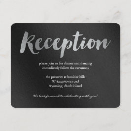 Tarjeta de recepción de boda Shining Promise