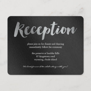 Tarjeta de recepción de boda Shining Promise
