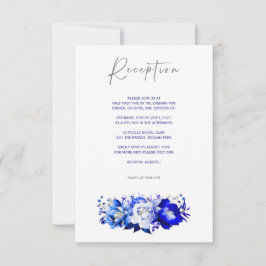 Tarjeta de recepción de Boho de Flor Silvestre