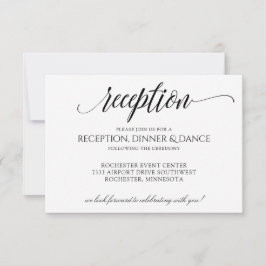 Tarjeta de Recepción de Caligrafía-Tipografía de L