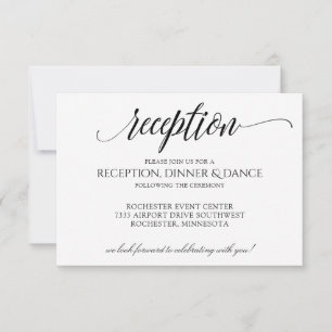 Tarjeta de Recepción de Caligrafía-Tipografía de L