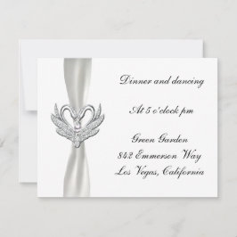 Tarjeta de Recepción de Cisnes de Plata de Cinta B