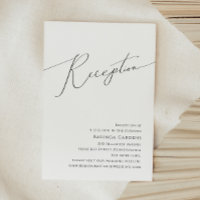 Tarjeta de recepción de escritura Minimalista capr