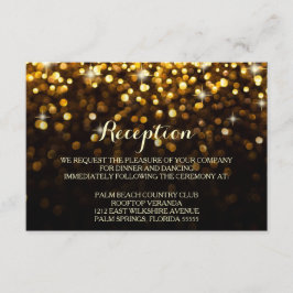 Tarjeta de recepción de Hollywood Glitz Glam de or
