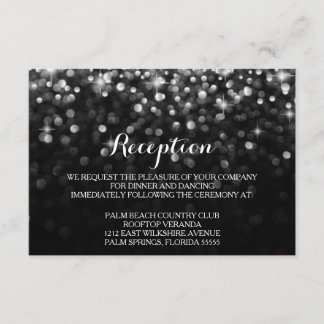 Tarjeta de recepción de Hollywood Glitz Glam de pl
