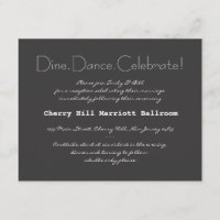 Tarjeta de recepción de invitación de matrimonio p