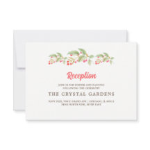 Tarjeta de recepción de matrimonio para marcas de