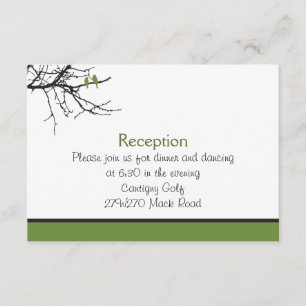 Tarjeta de recepción de Personalizado Aves