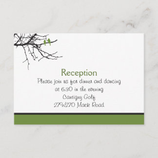 Tarjeta de recepción de Personalizado Aves