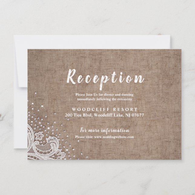 Tarjeta de recepción de purpurina de plata de colo (Anverso)