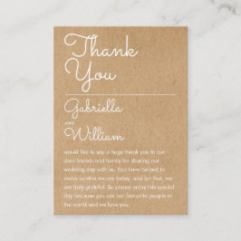 Tarjeta de recepción de Rustic Script Boda