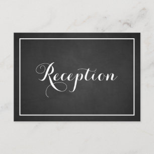 Tarjeta de recepción de tipografía de época