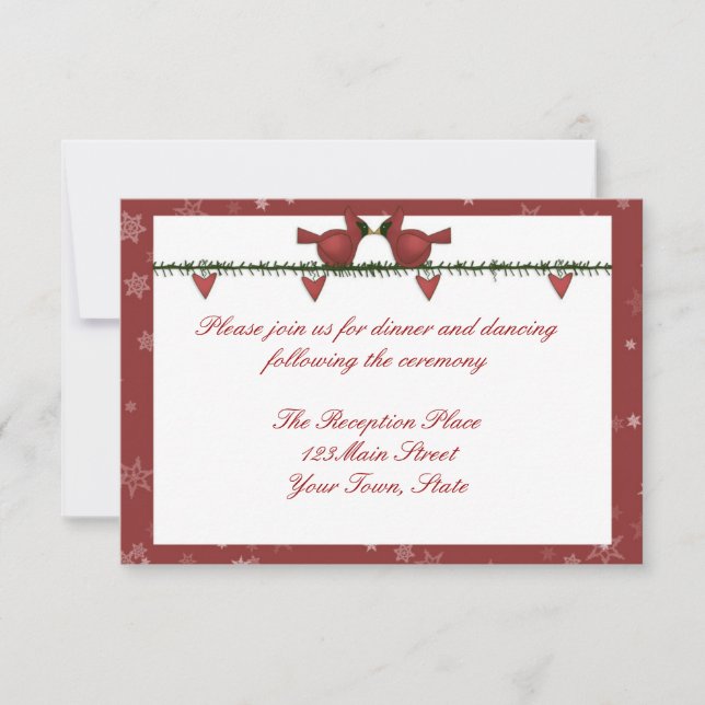 Tarjeta de recepción de vacaciones de invierno de  (Anverso)