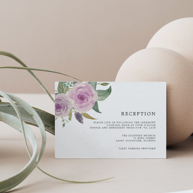 Tarjeta de recepción de Violet & Sage (Subido por el creador)