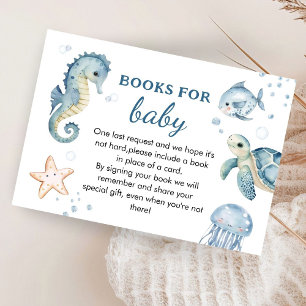 Tarjeta De Recepción Debajo Del Mar: Libro De Baby Shower Para Bebé