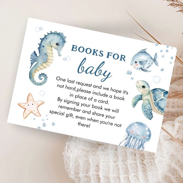 Tarjeta De Recepción Debajo Del Mar: Libro De Baby Shower Para Bebé (Subido por el creador)