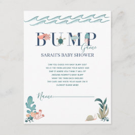 Tarjeta De Recepción Debajo del mar Ocean Animals Juego de Baby Shower 