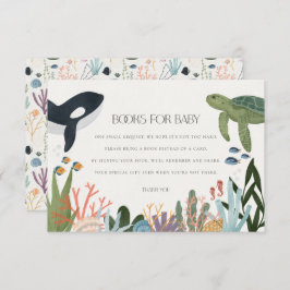 Tarjeta De Recepción Debajo del Sea Books for Baby Invite Insertar