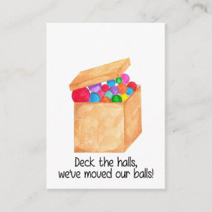 Tarjeta De Recepción ¡Deck los pasillos, hemos movido nuestras bolas!