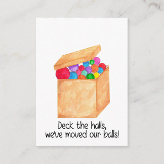 Tarjeta De Recepción ¡Deck los pasillos, hemos movido nuestras bolas!