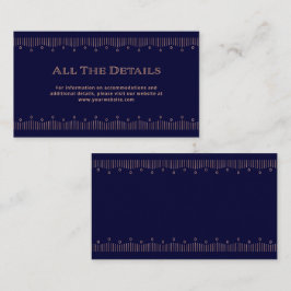 Tarjeta De Recepción Deco moderno | Detalles del Rosa de oro y Boda de