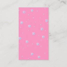 Tarjeta De Recepción Déjenla nieve - Copos de nieve de invierno