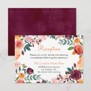 Tarjeta de Recepción del Jardín Botánico de Naranj