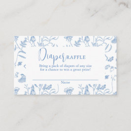 Tarjeta De Recepción Delft Blue Chinoiserie Baby Shower Boy Diaper