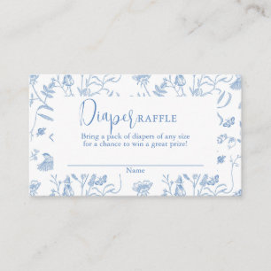 Tarjeta De Recepción Delft Blue Chinoiserie Baby Shower Boy Diaper