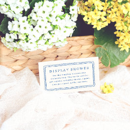 Tarjeta De Recepción Delgado marco retro de mano caprichoso ducha de no