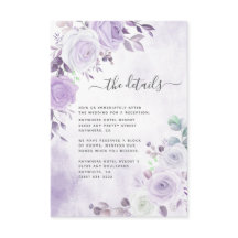 Delicada acuarela Lavender Purple Florals