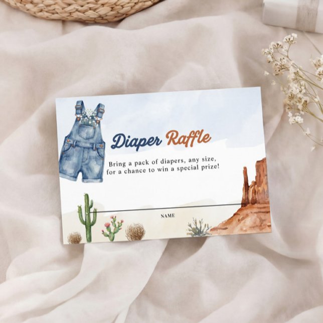 Tarjeta De Recepción Denim Blue Jean Diaper Raffle Card  (Subido por el creador)