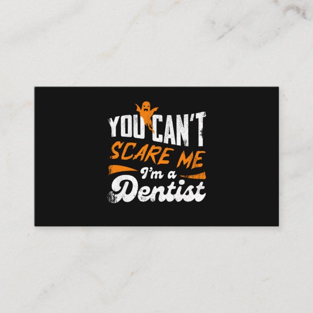 Tarjeta De Recepción Dentista gracioso 🦷 Nada me asusta | Dentist Gift (Anverso)