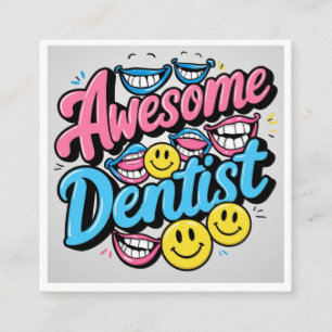 Tarjeta De Recepción Dentista increíble gracias, regalo de sonrisa