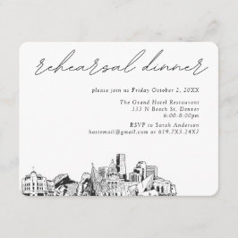 Tarjeta De Recepción Denver Boda Elegal Ensayo Cena