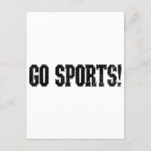 Tarjeta De Recepción ¡Deportes! Deportes deportivos divertidos y vintag