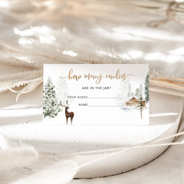 Tarjeta De Recepción Depósito forestal de Woodland adivina cuántos cara (Subido por el creador)